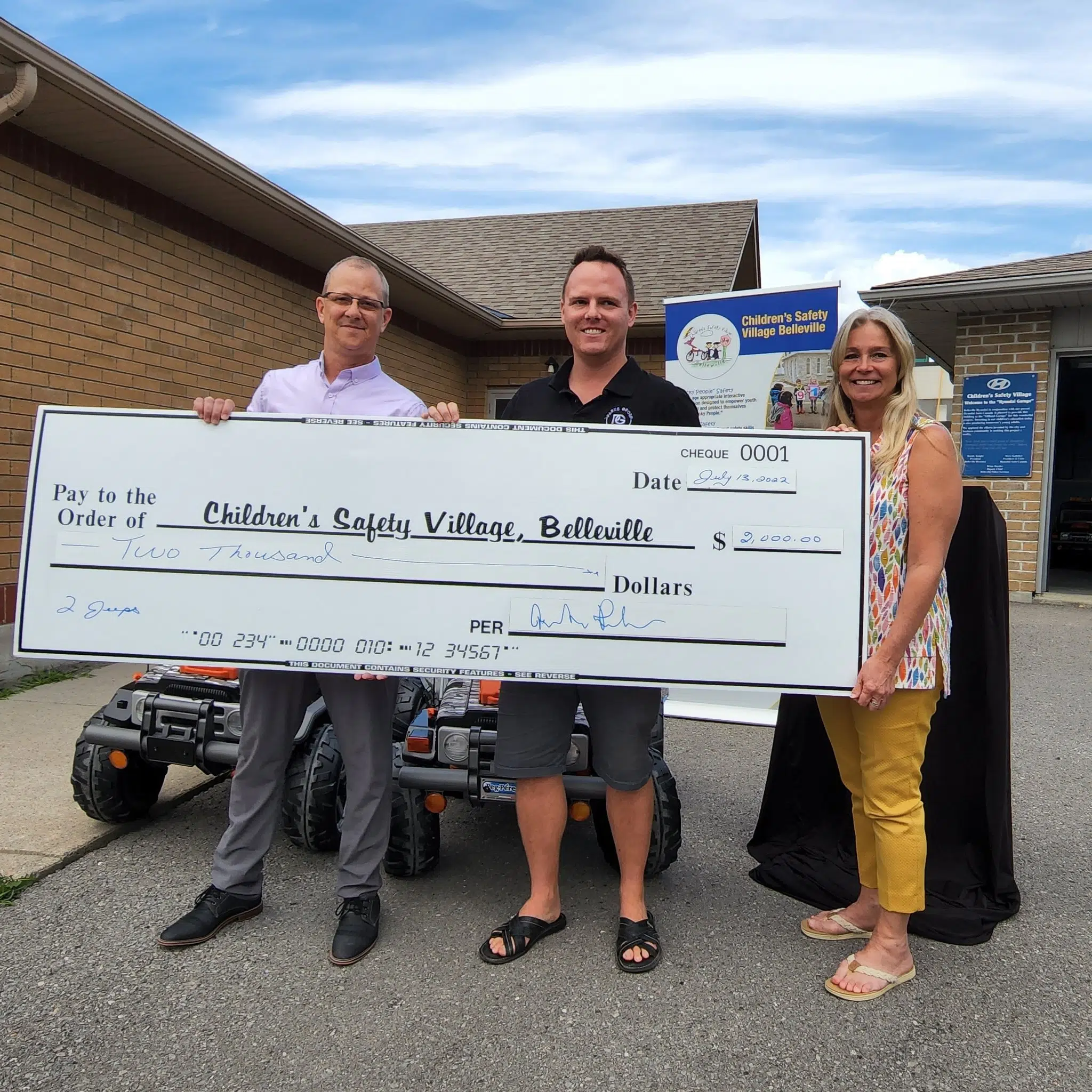 Local businessman makes donation to replace stolen Jeeps from Children's Safety Village