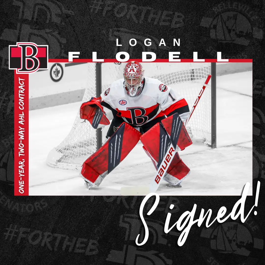 Logan Flodell signs with Belleville Senators