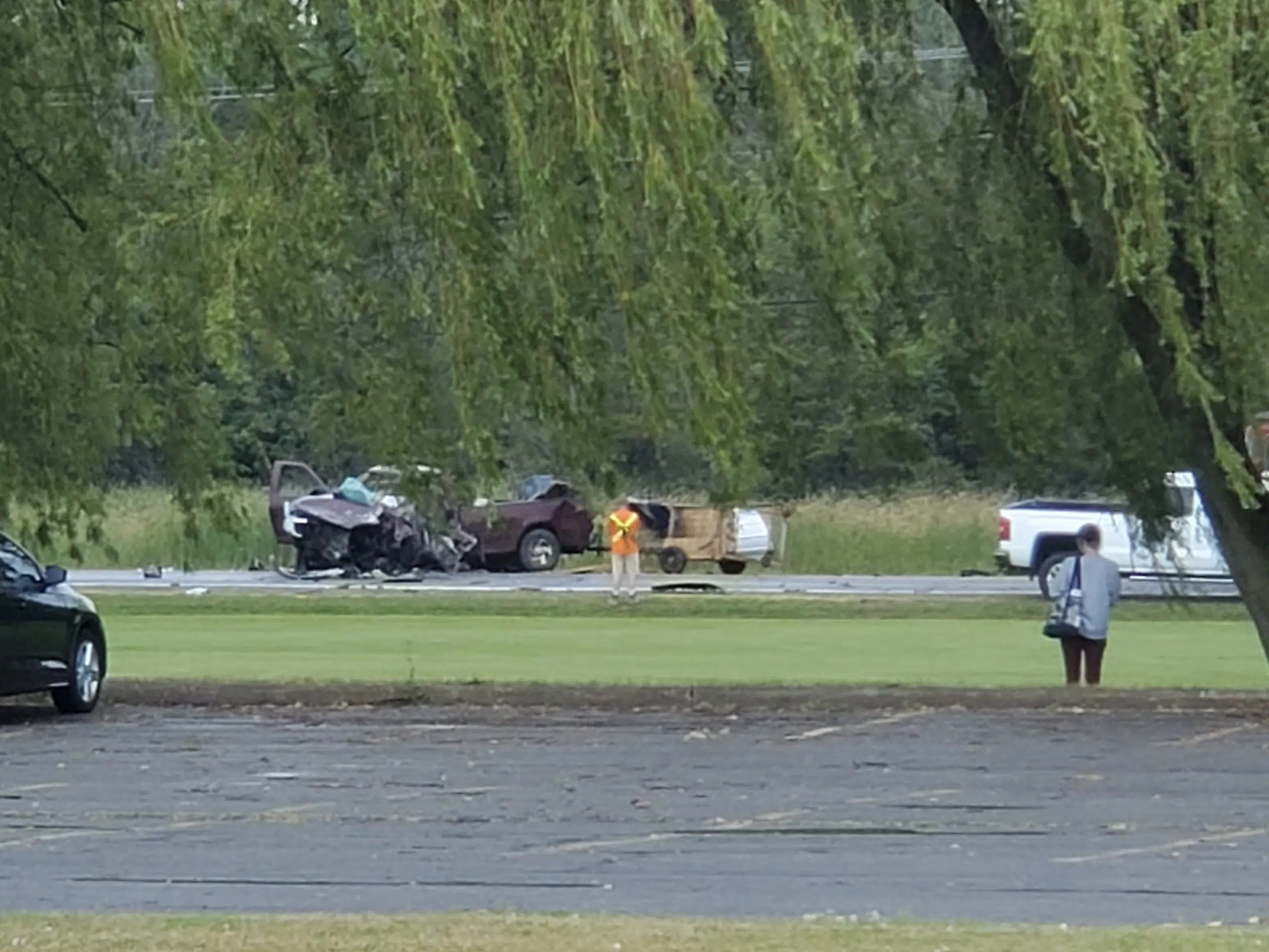 One person sent to hospital with serious injuries after collision on Wallbridge-Loyalist Road