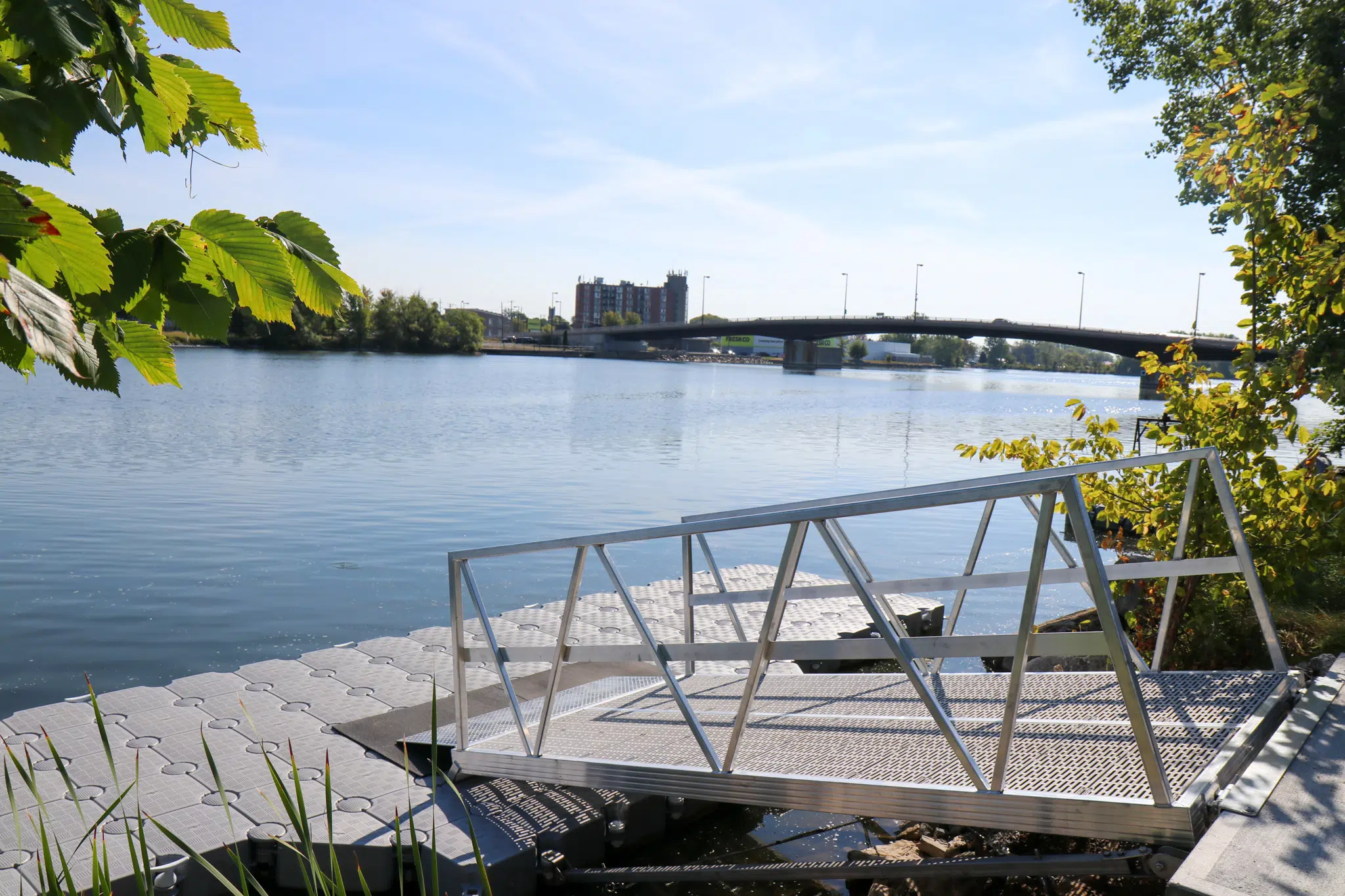 New boat dock installed at farmer's market in downtown Trenton