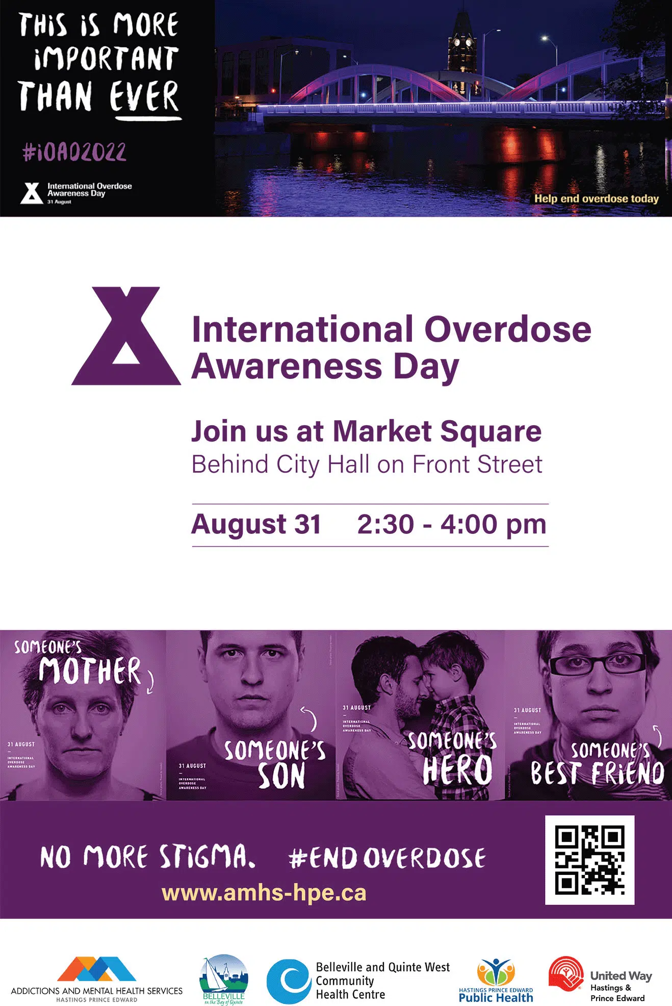 International Overdose Awareness Day event at Market Square