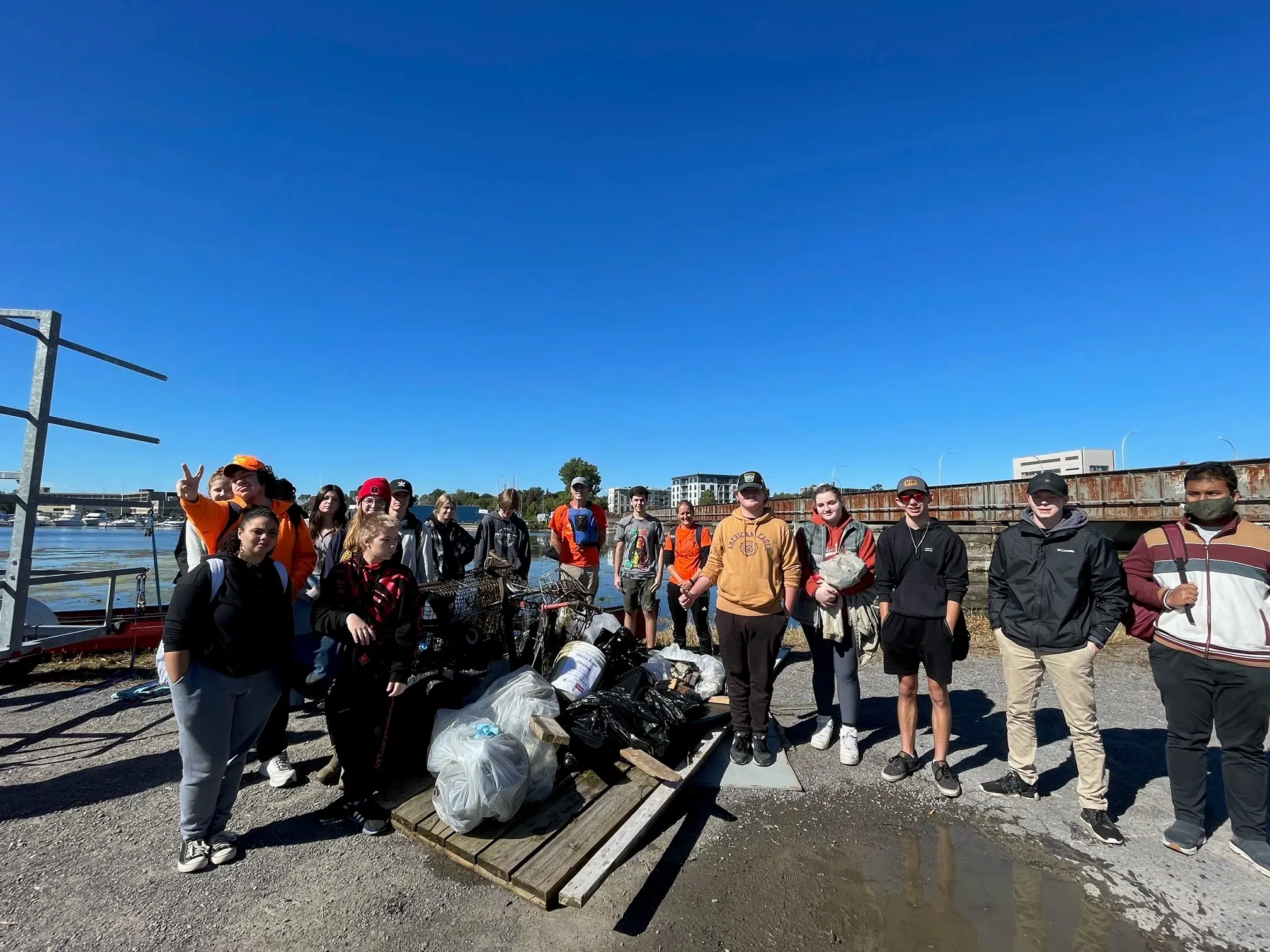 Students help clean up Moira River