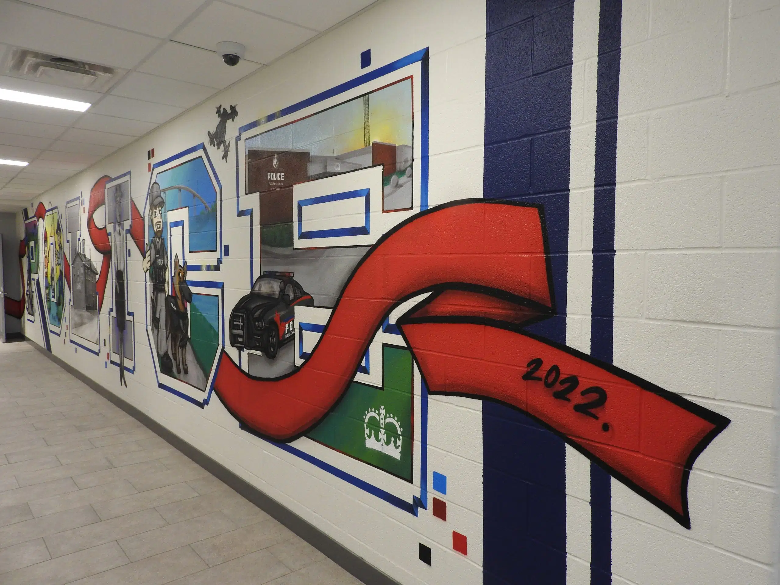 Mural showcasing Belleville Police history unveiled