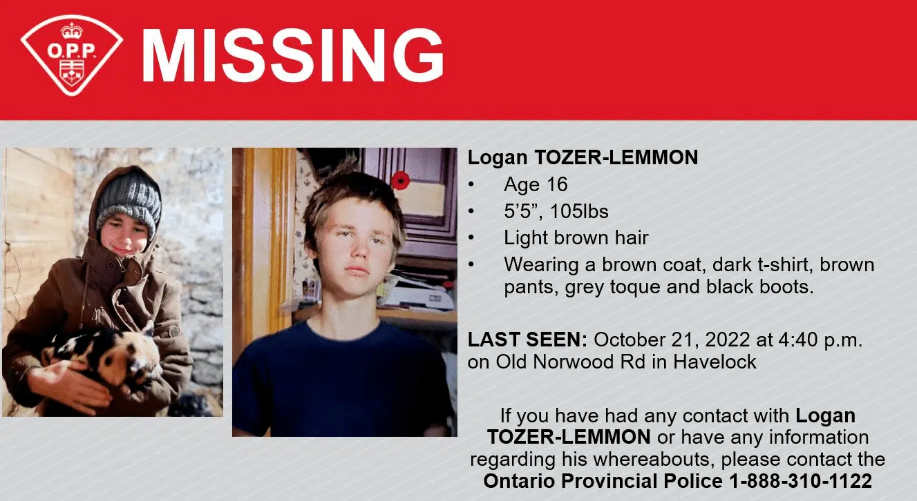 UPDATE: OPP search for missing teenage boy