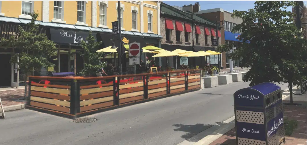 Streamlined patios and parklets for Downtown Belleville next summer