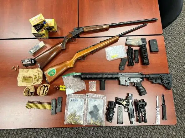 Male charged after drugs and weapons seized in Centre Hastings