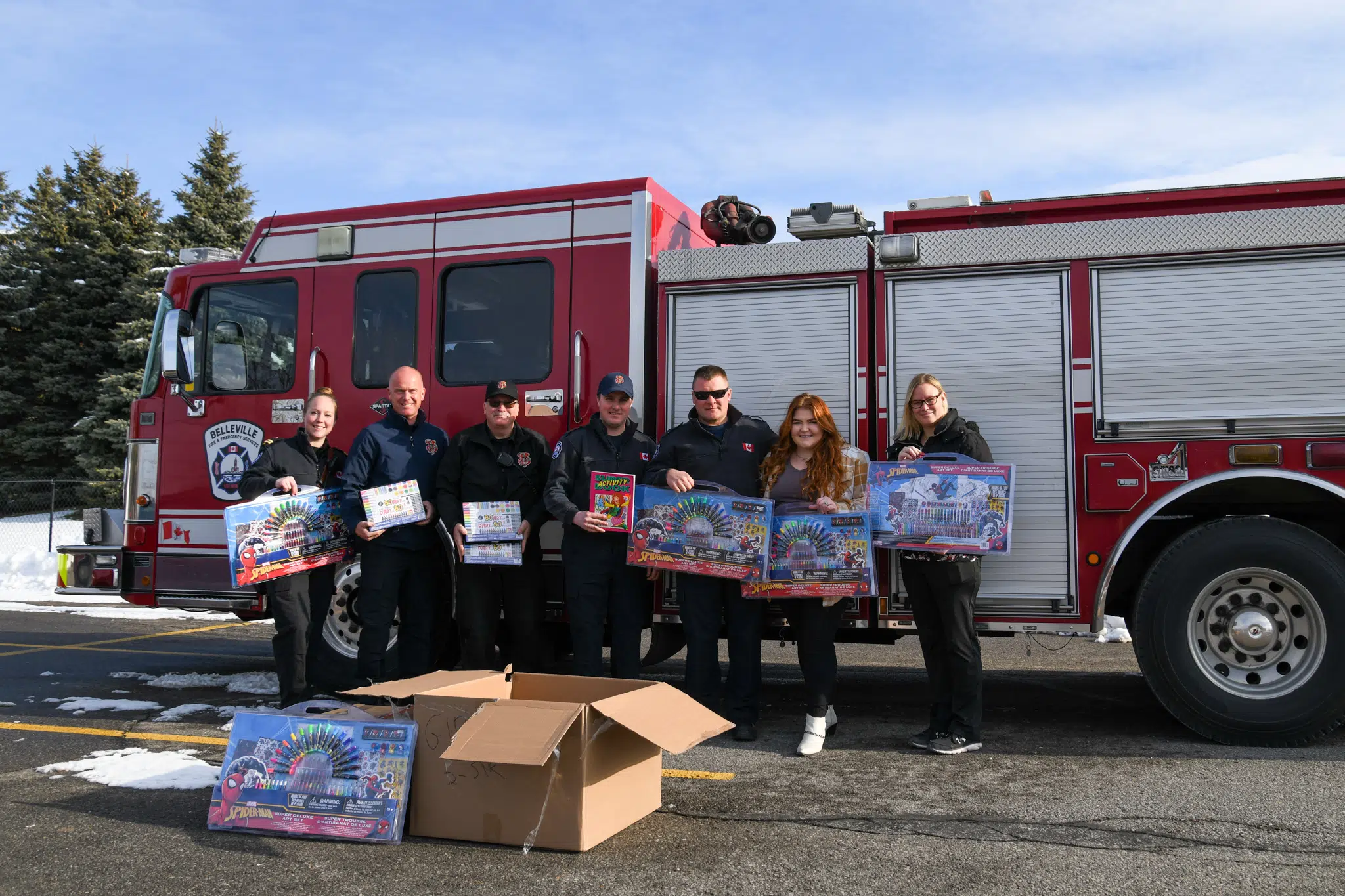 Belleville firefighters travelling the city for 12 Days of Holiday Cheer