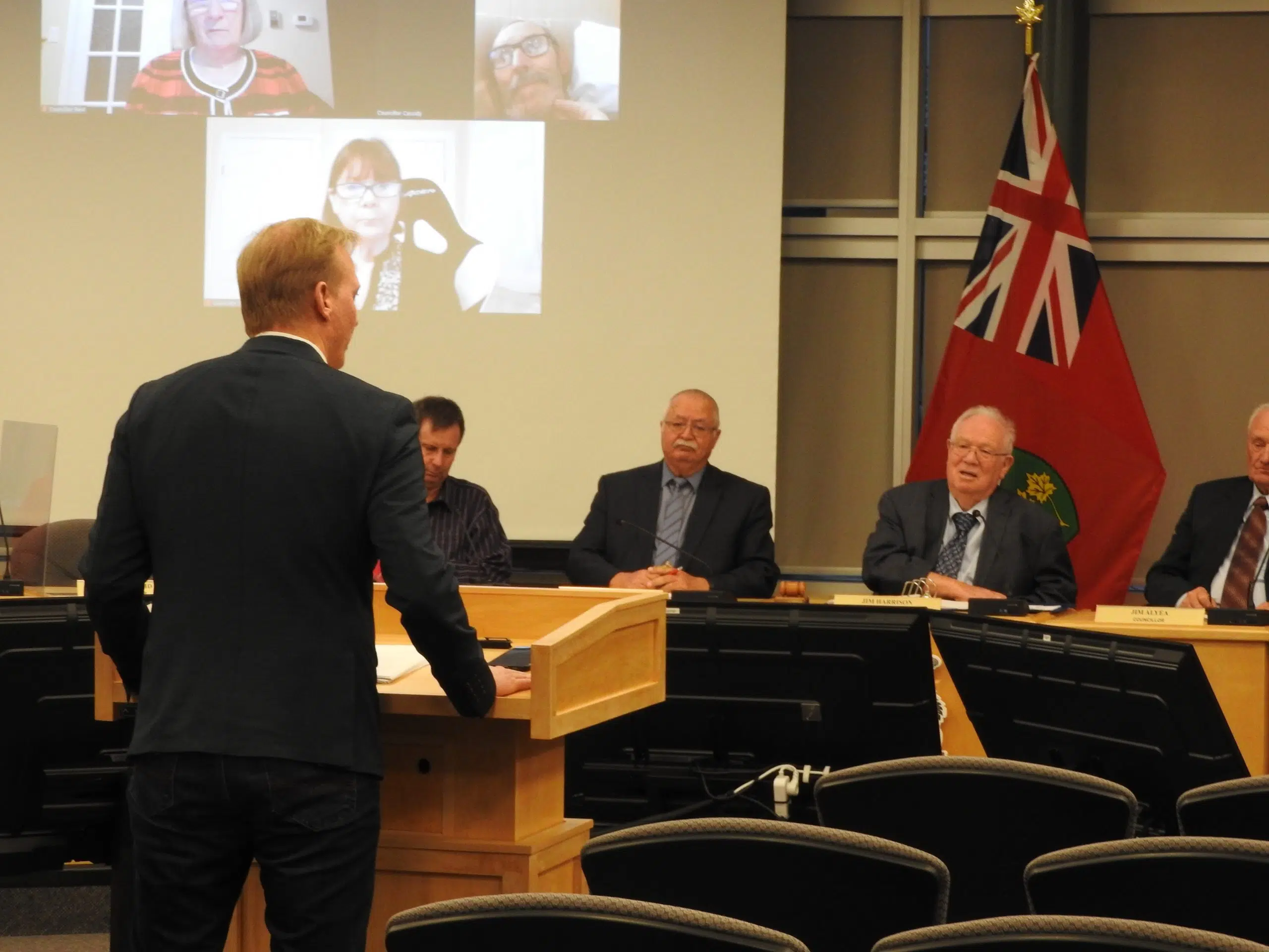 MP Ryan Williams speaks to Quinte West City Council on pressing issues