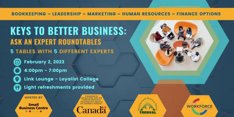 Small Business Centre offering expert roundtables