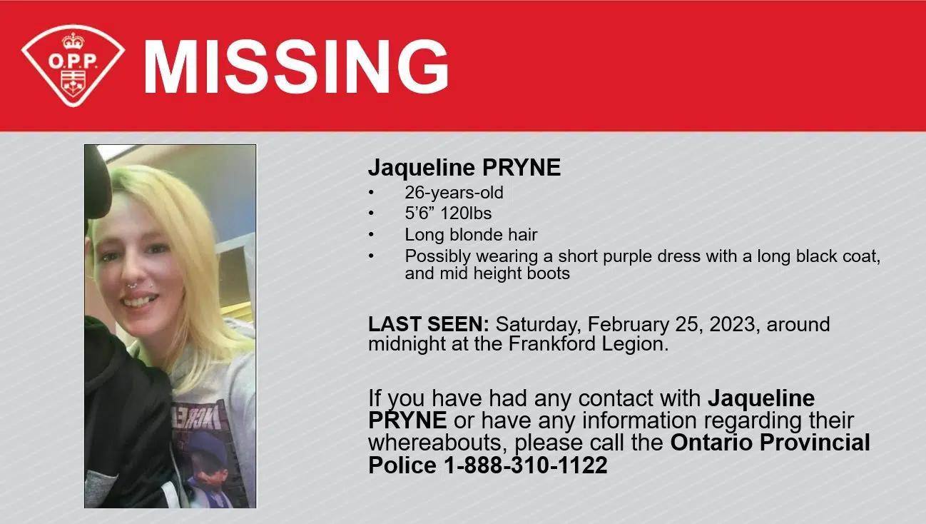 OPP seek missing person