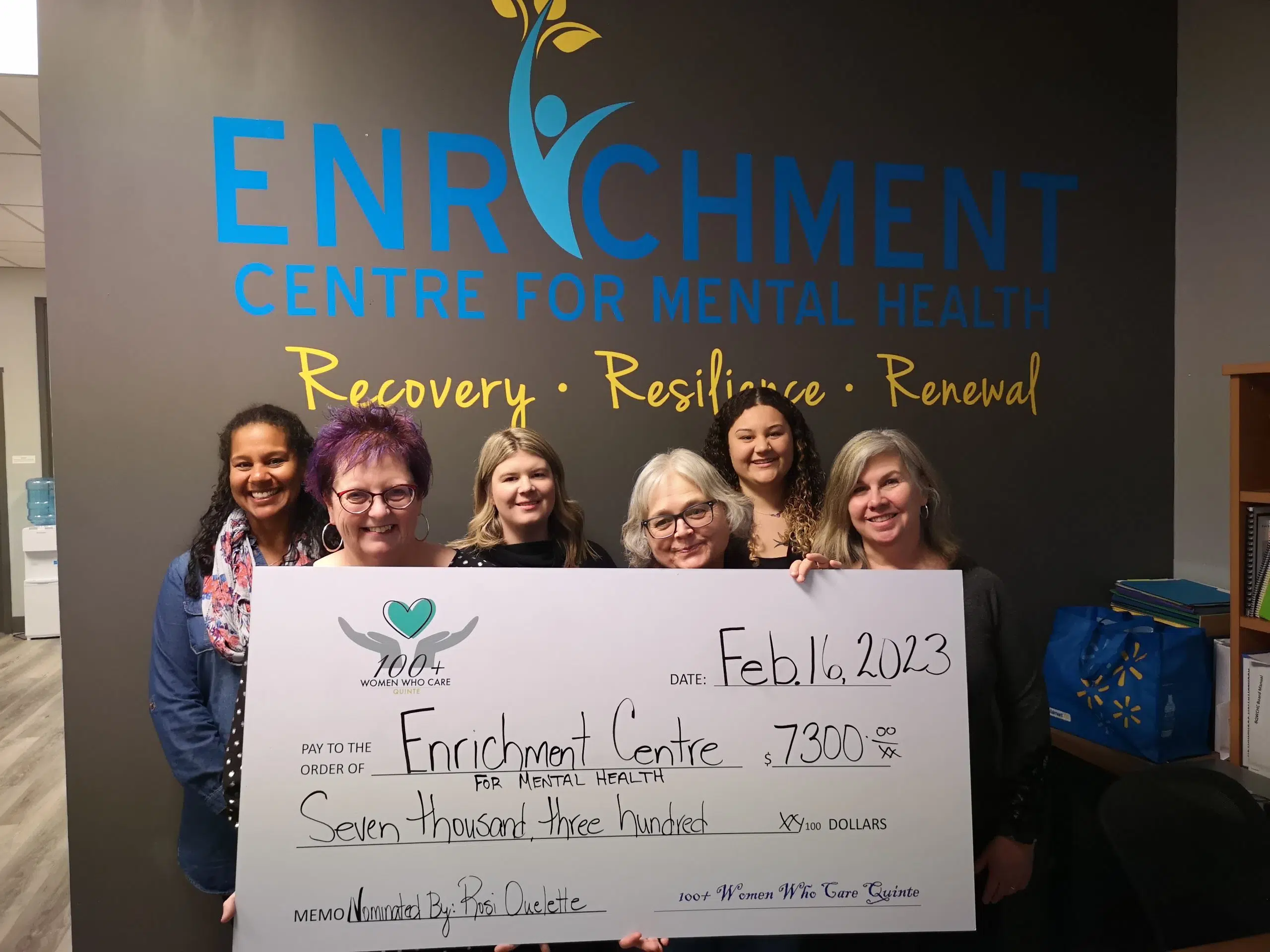 Enrichment Centre receives donation from local women's group