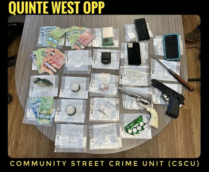 Drugs and weapons charges in Quinte West