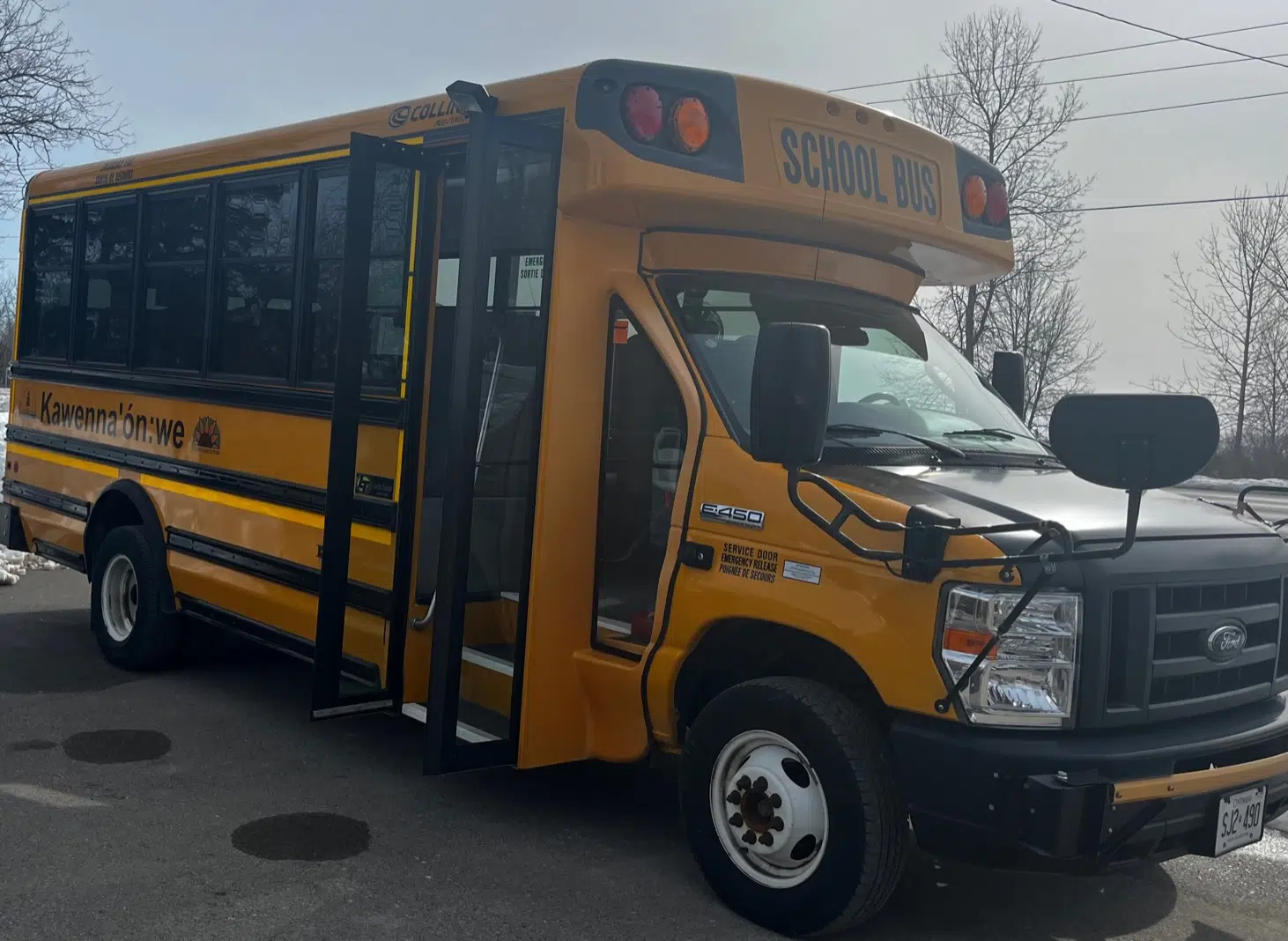 New school bus for special school