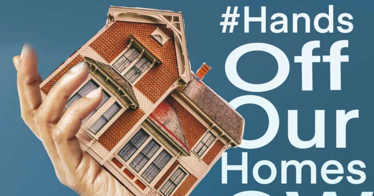 Hands off our Homes to protest at MPP’s office, asking for meeting with Housing Minister