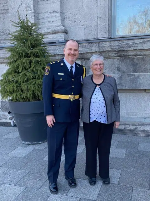 Two Belleville police officers receive Order of Merit of the Police Forces