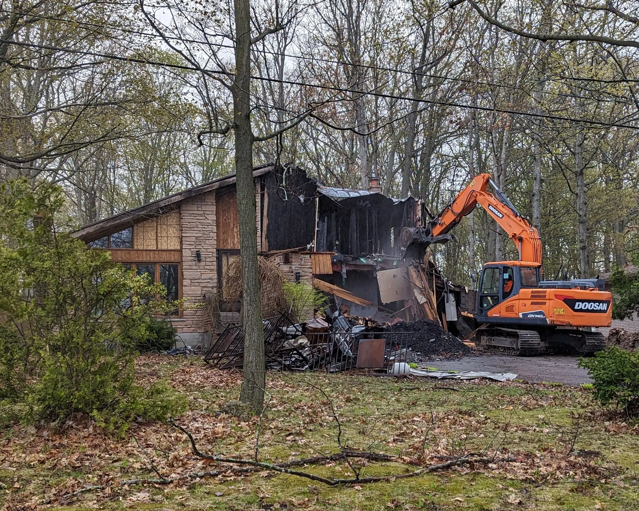 Fire cleanup continues