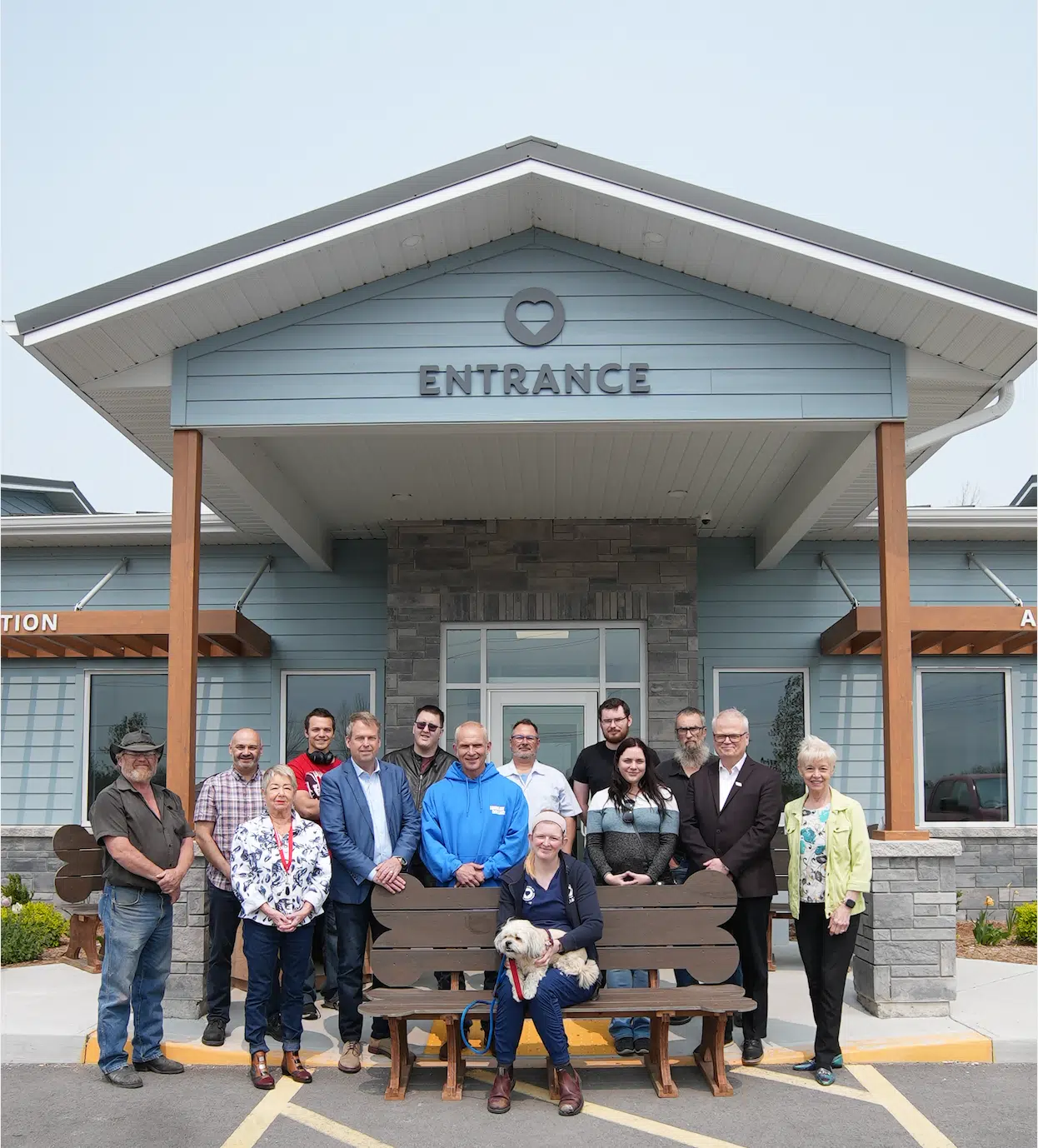 Benches & dog house donated to humane society