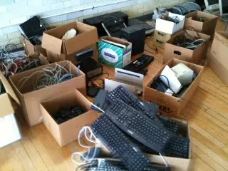 Clear out old electronics