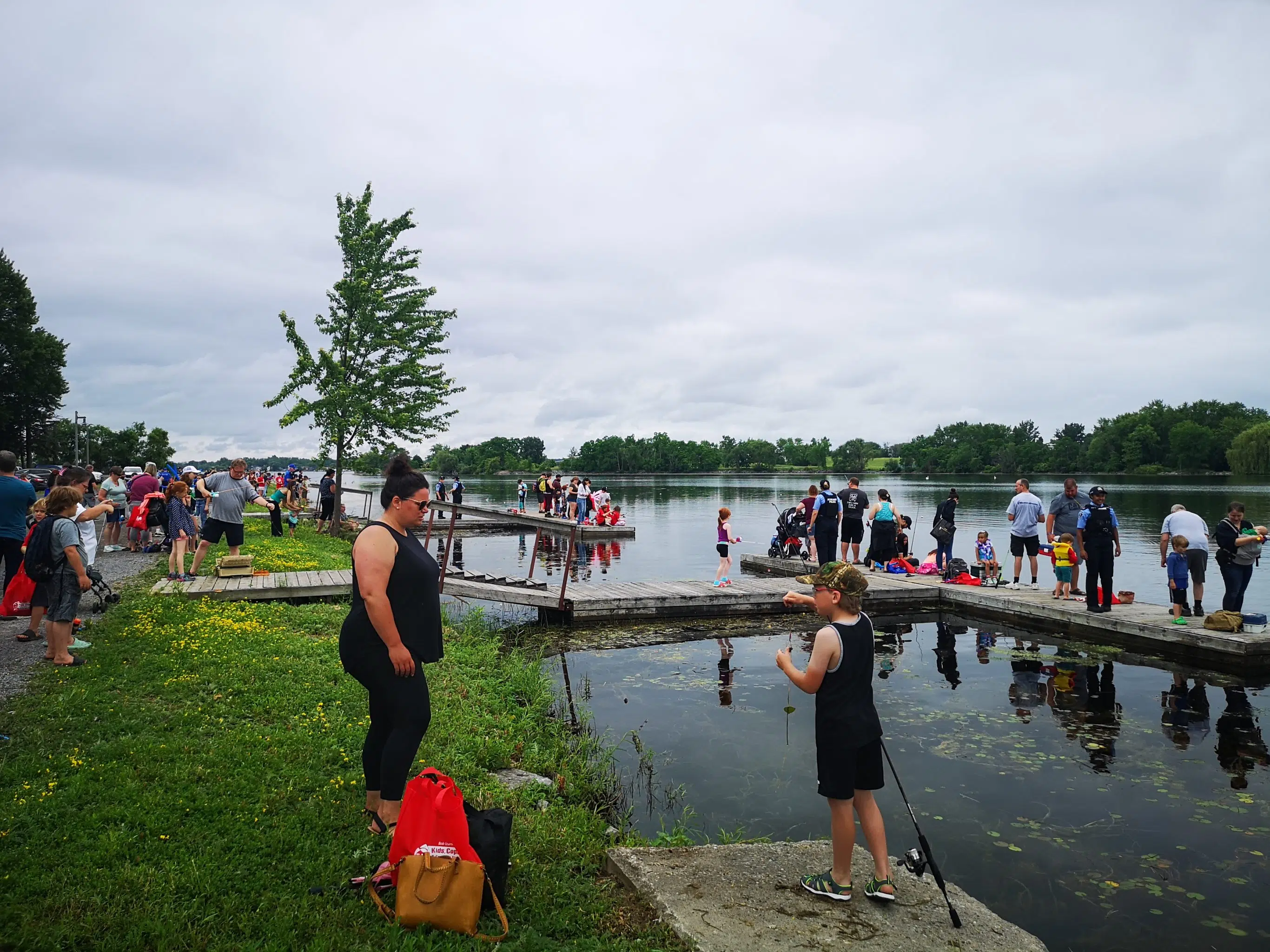 Cops and kids reel in good times