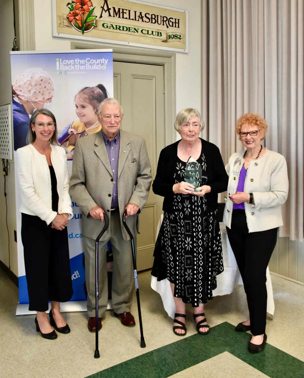 Hospital auxiliary member granted service award