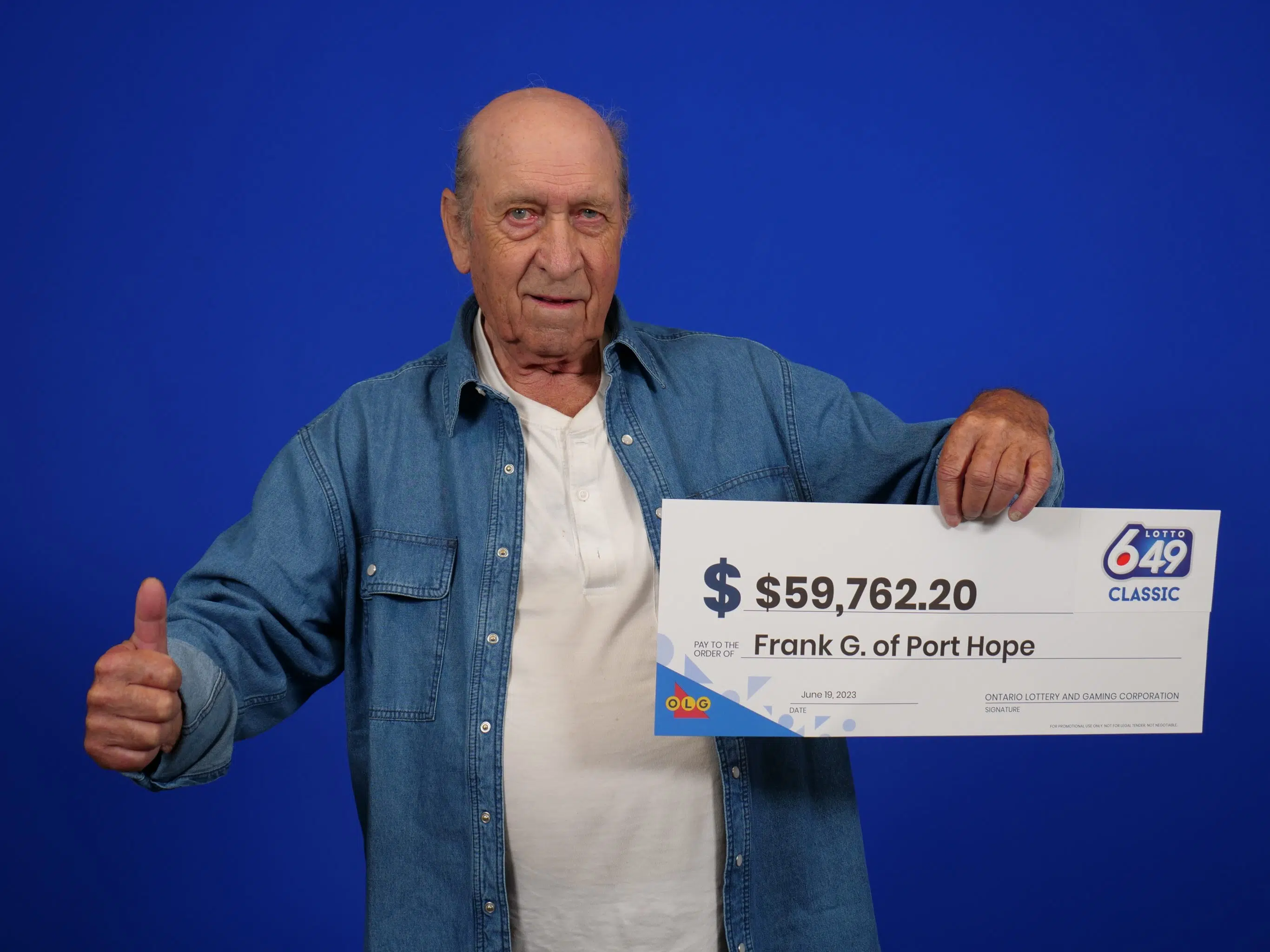 Port Hope resident wins nearly $60,000 on LOTTO 6/49