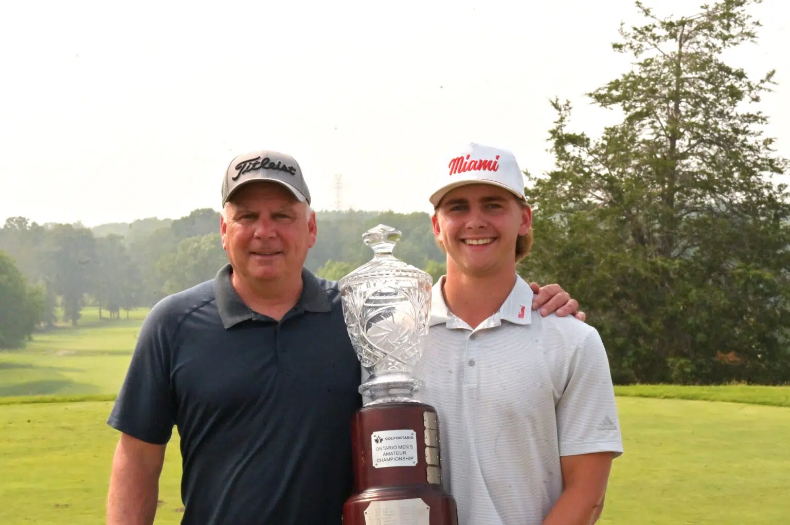 Like father like son, Pero wins Ontario golf title