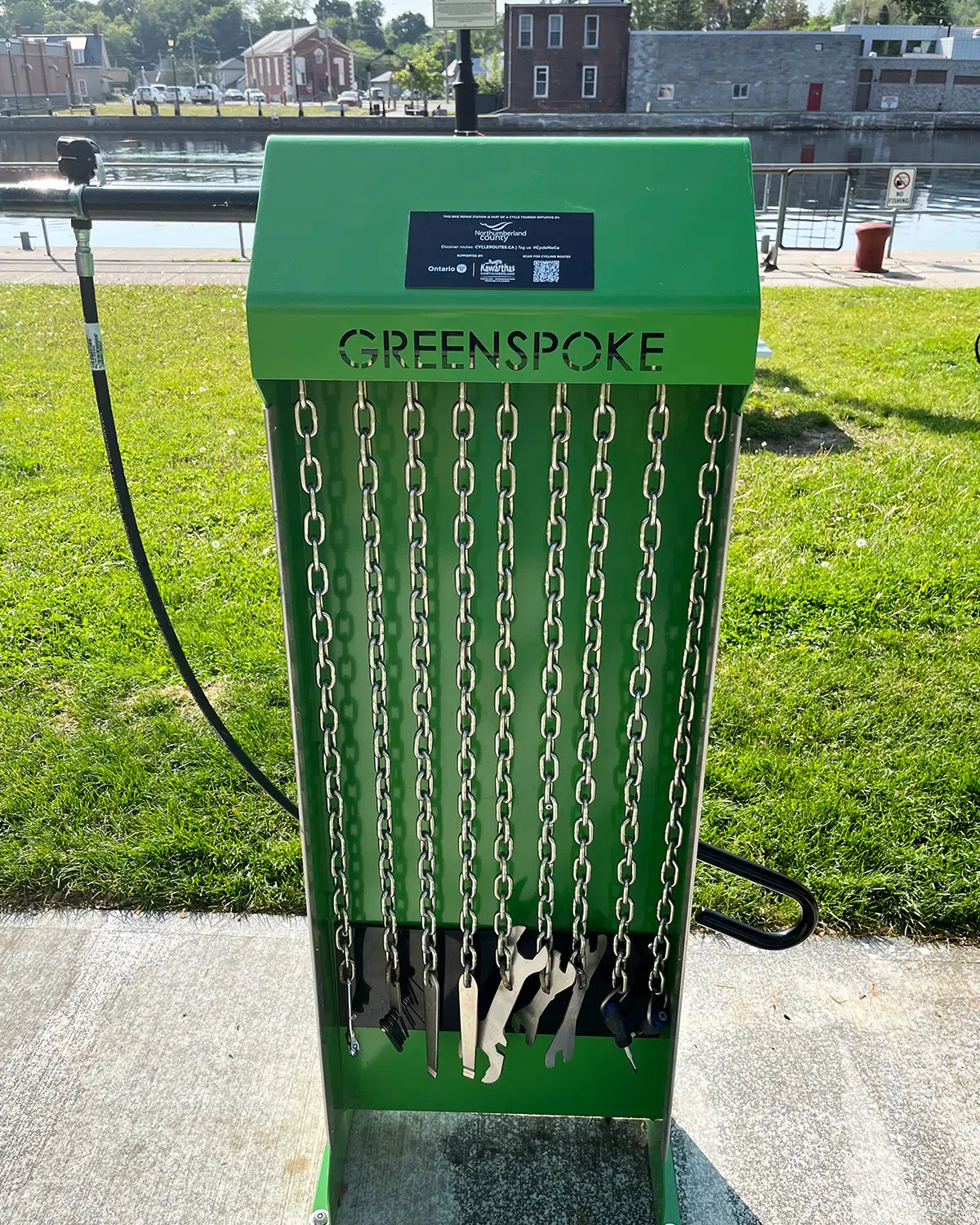 Bike repair stations across Northumberland County