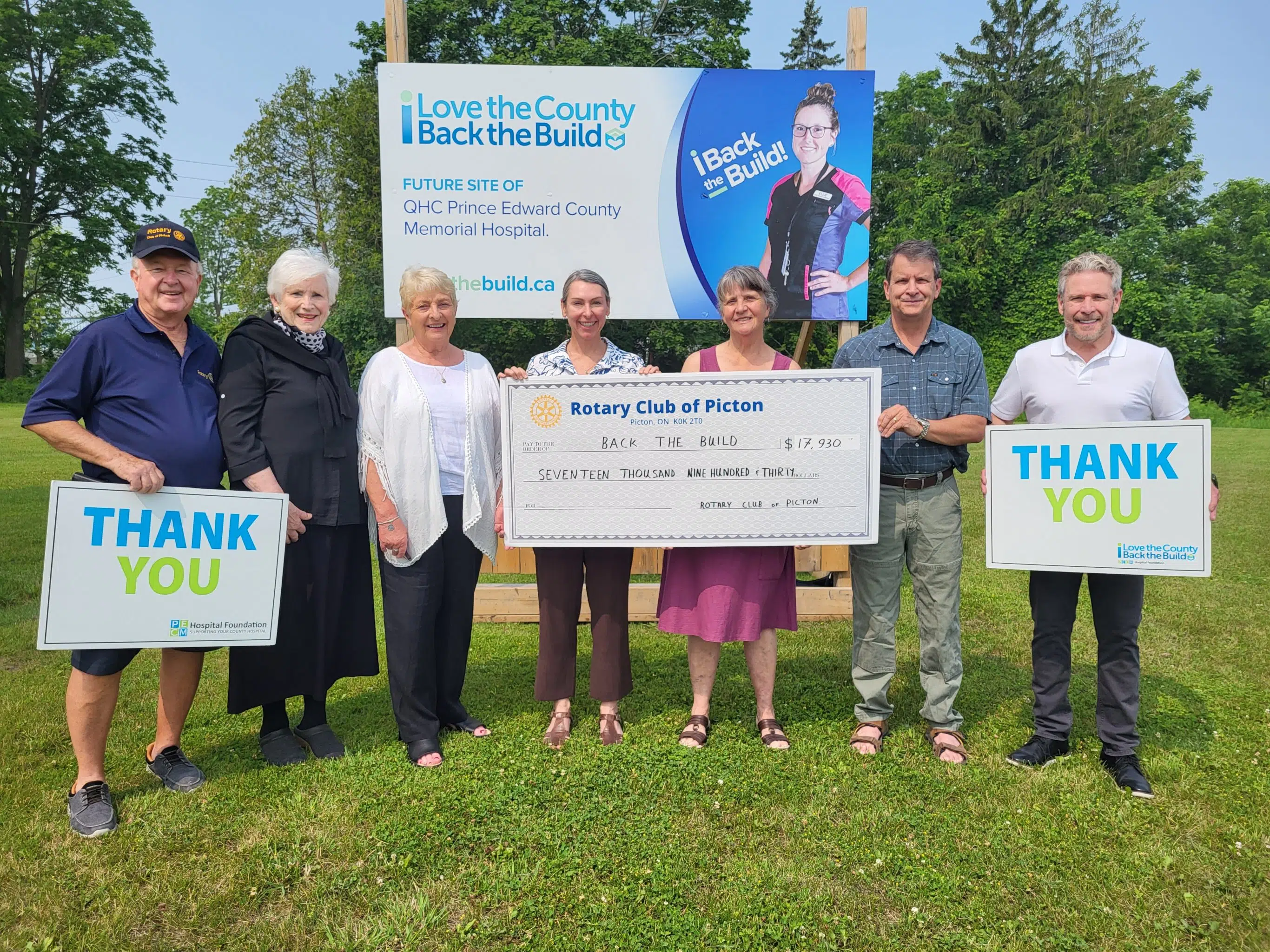 Picton Rotary supports Back the Build campaign