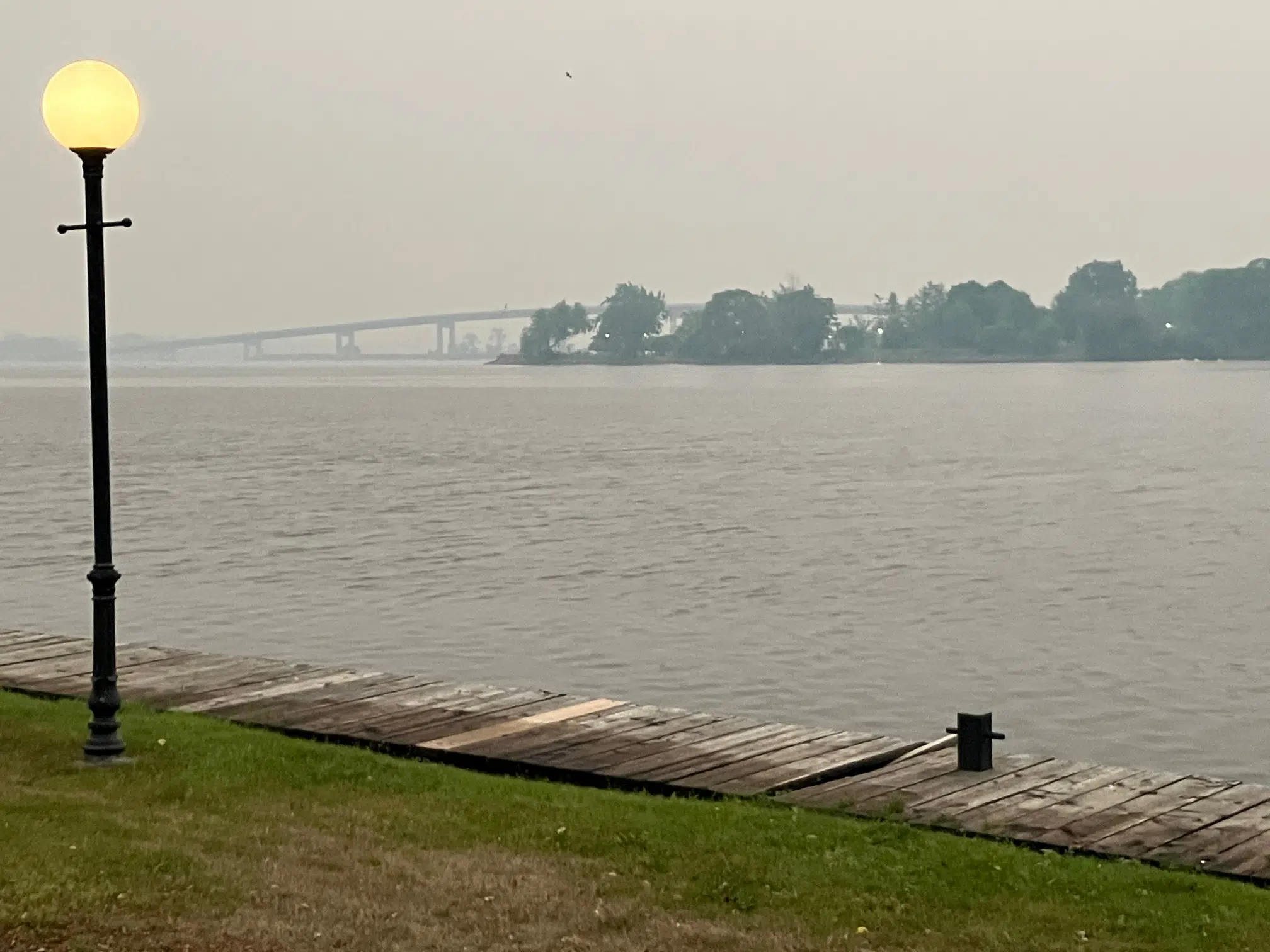 A smoky haze blankets Quinte