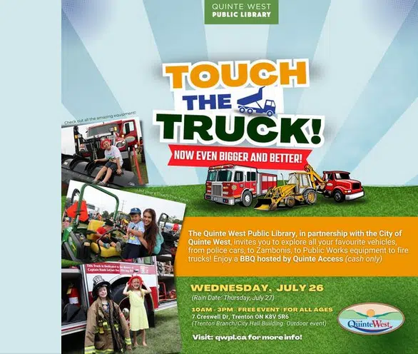 Touch the Truck returns on Wednesday