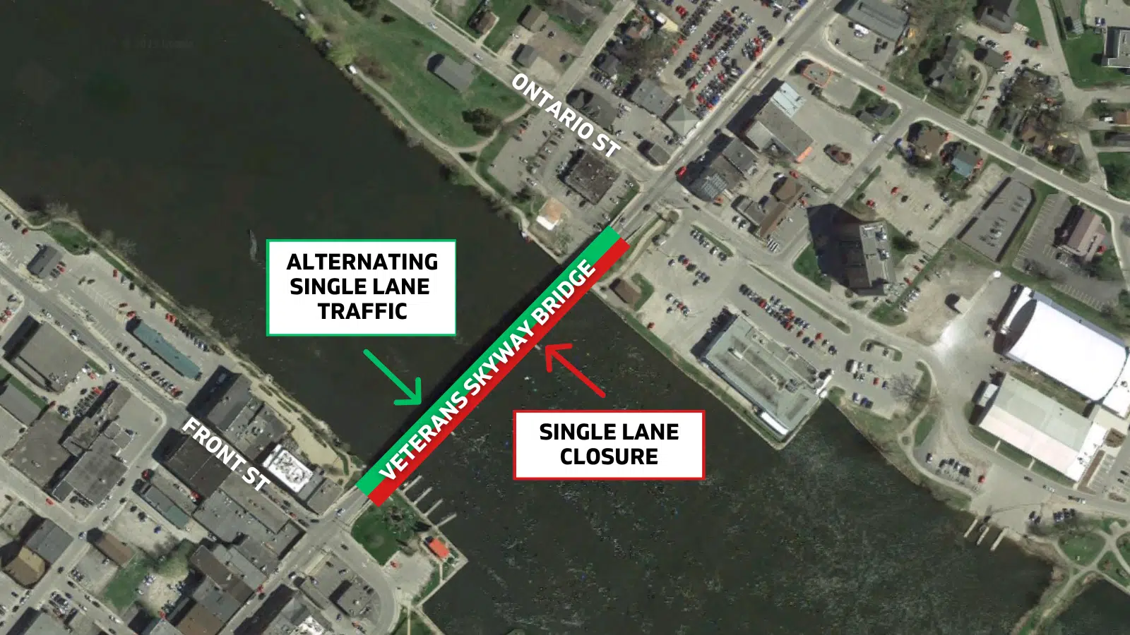 Bridge delays Monday night in QW