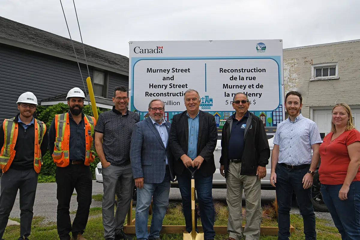 Ground-breaking ceremony for Murney Street and Henry Street reconstruction