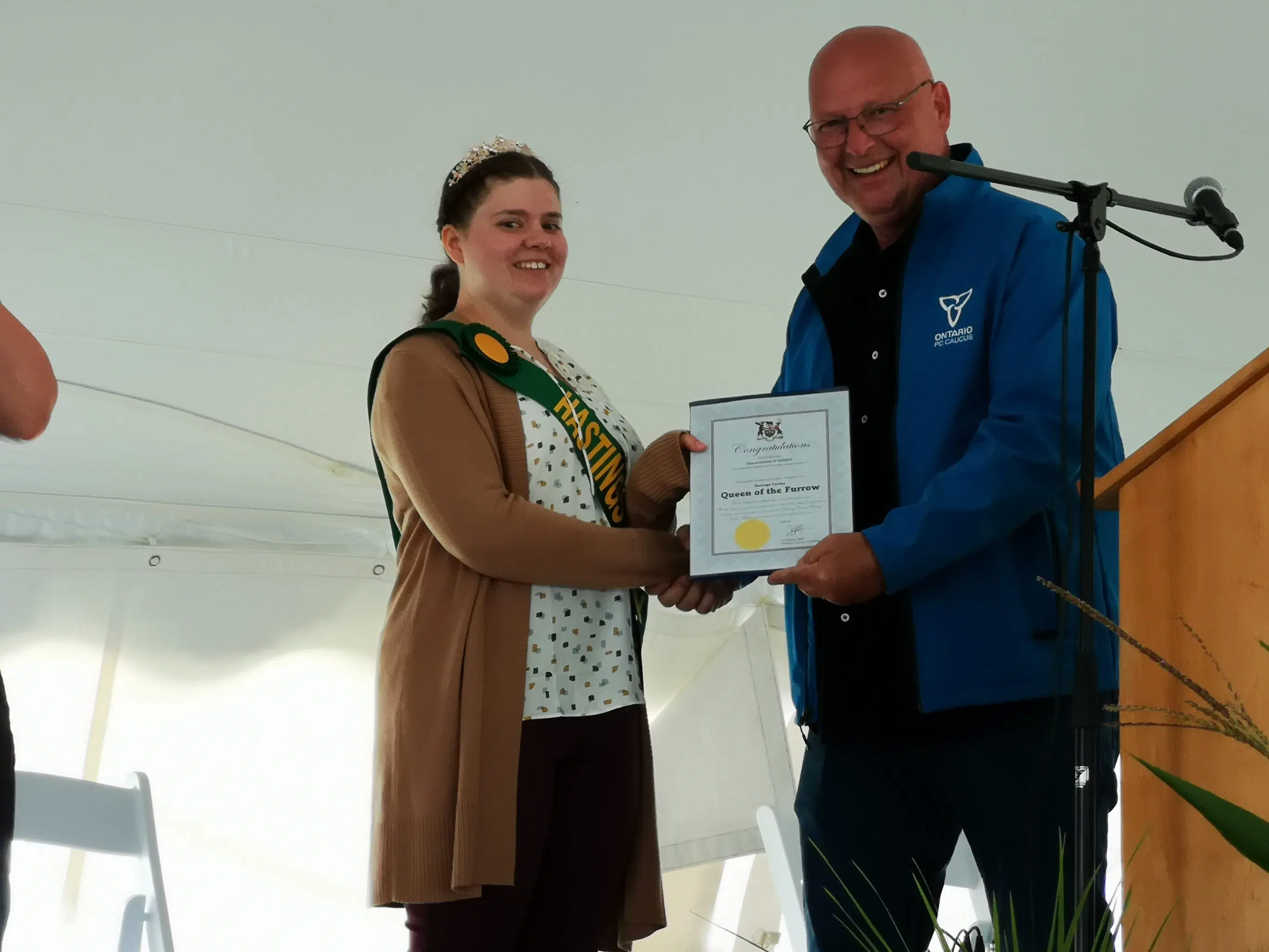 Queen of the Furrow named at Hastings County Plowing Match