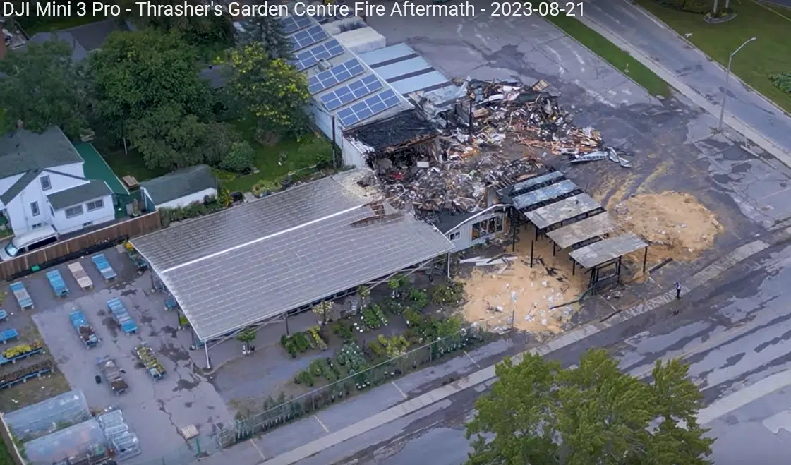 PHOTOS/VIDEO - Thrasher's Garden Centre Fire