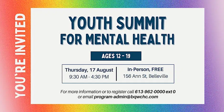 Youth Summit for Mental Health taking place Thursday