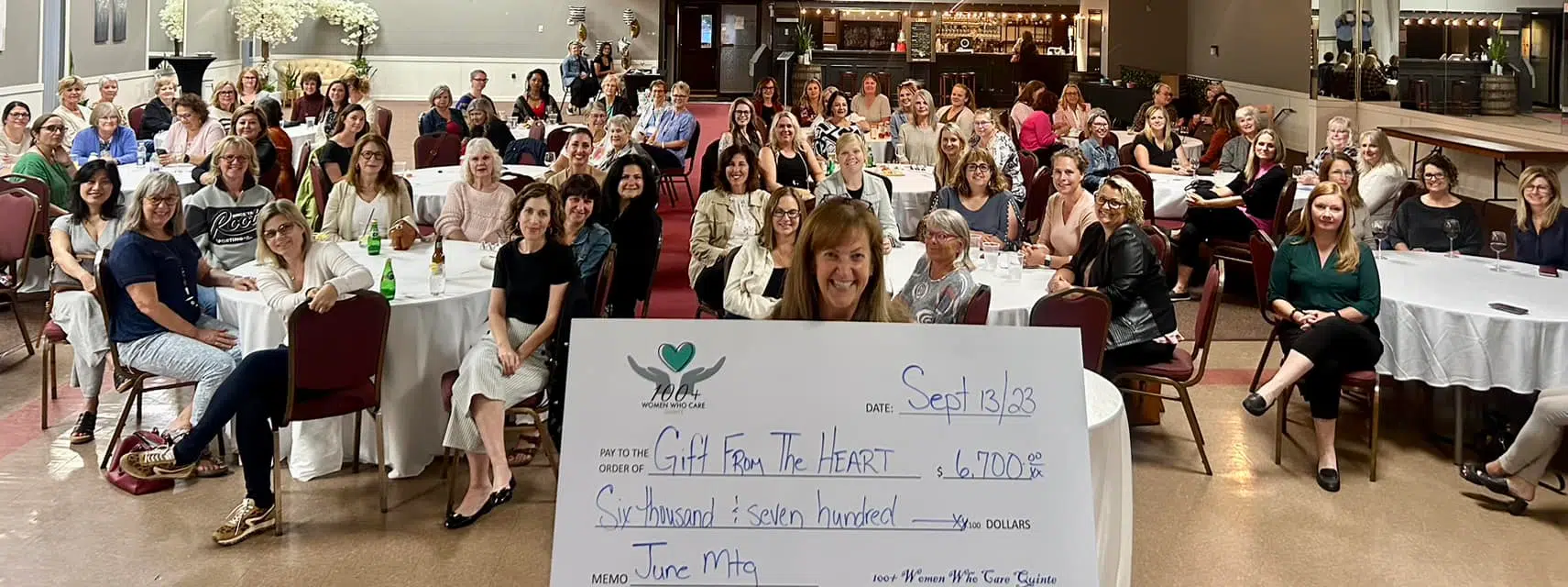 100 + Women come to the aid of another worthy organization