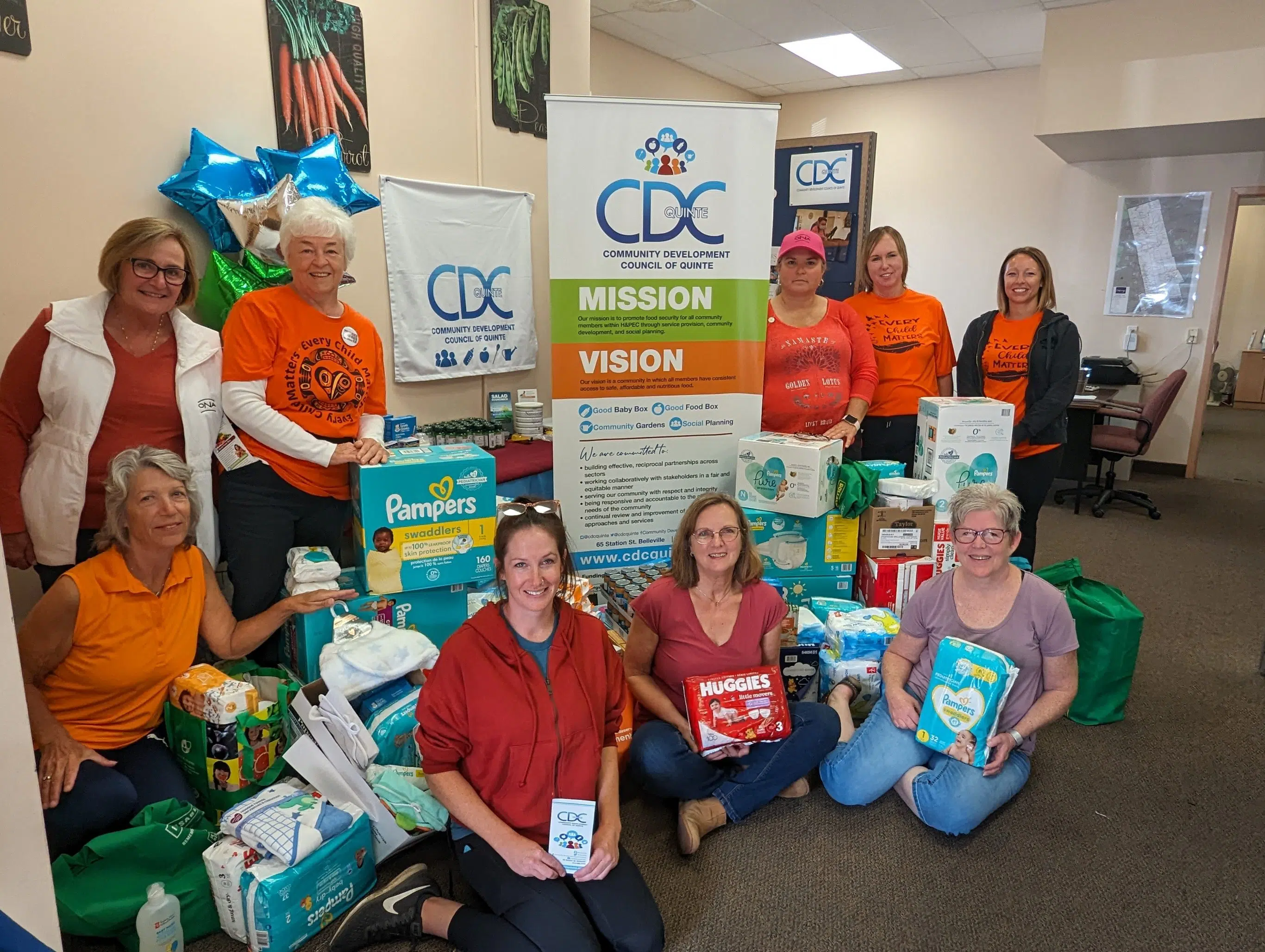 Public health nurses donate baby supplies to Community Development Council of Quinte