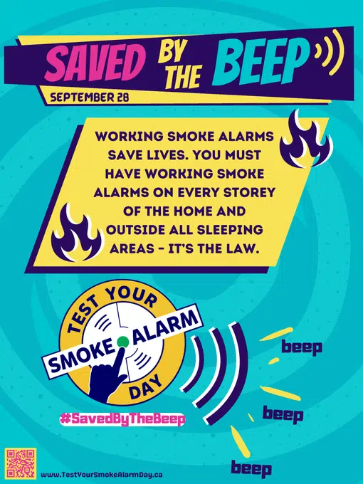 First Test Your Smoke Alarm Day September 28