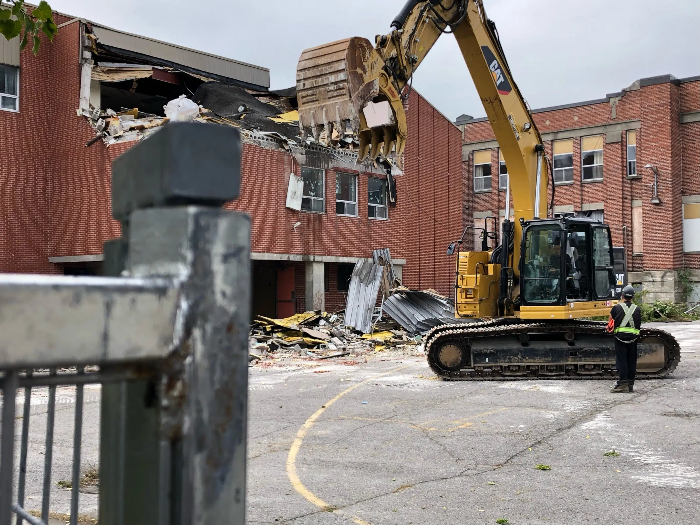 Demolition of former St. Peter Catholic School begins