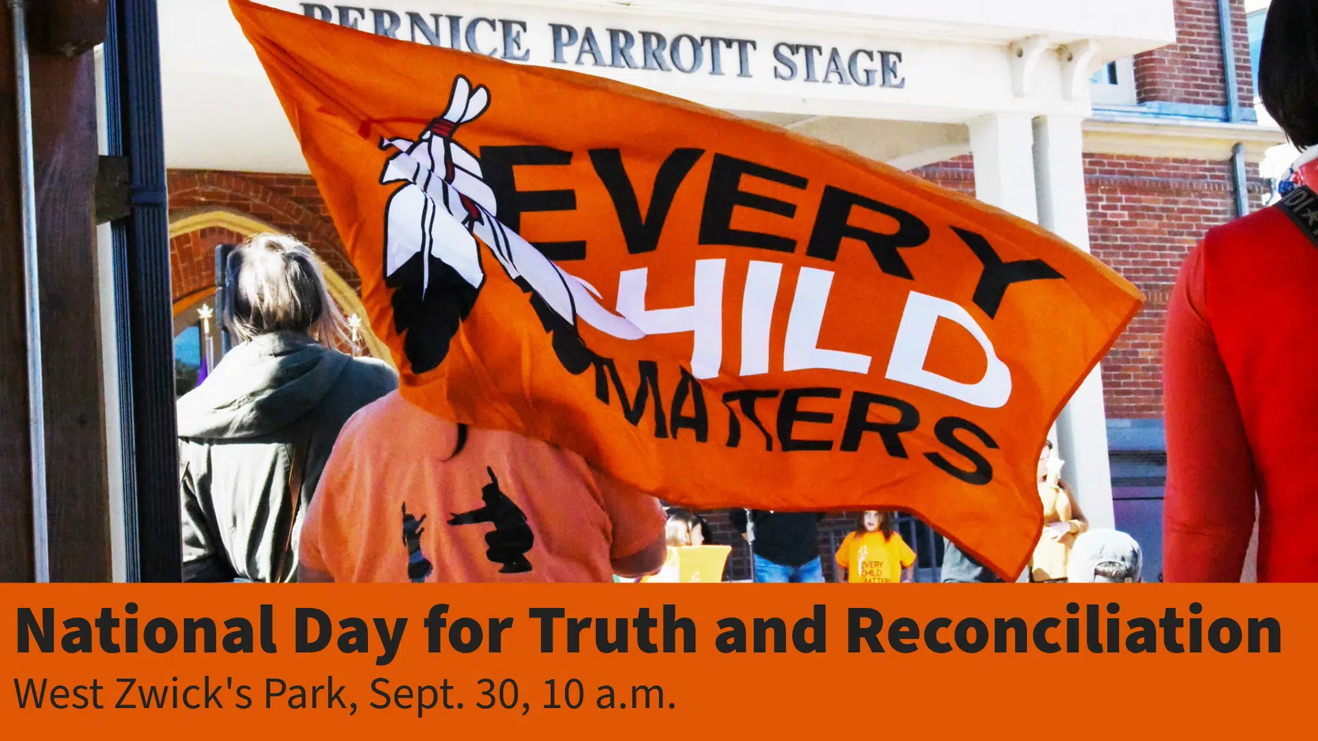 National Day for Truth and Reconciliation ceremony Saturday at Zwick's Park