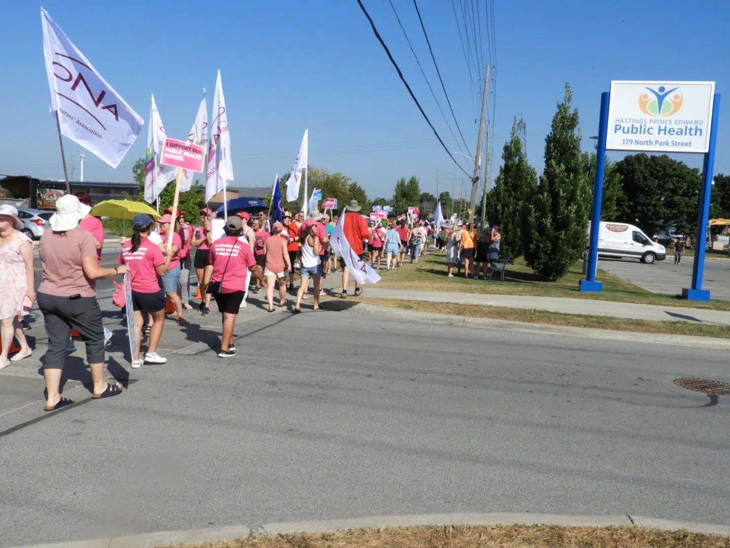 Big boisterous union rally