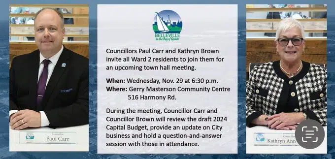 Thurlow ward town hall Wednesday