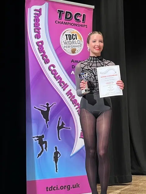 Local dancer runner up in international competition