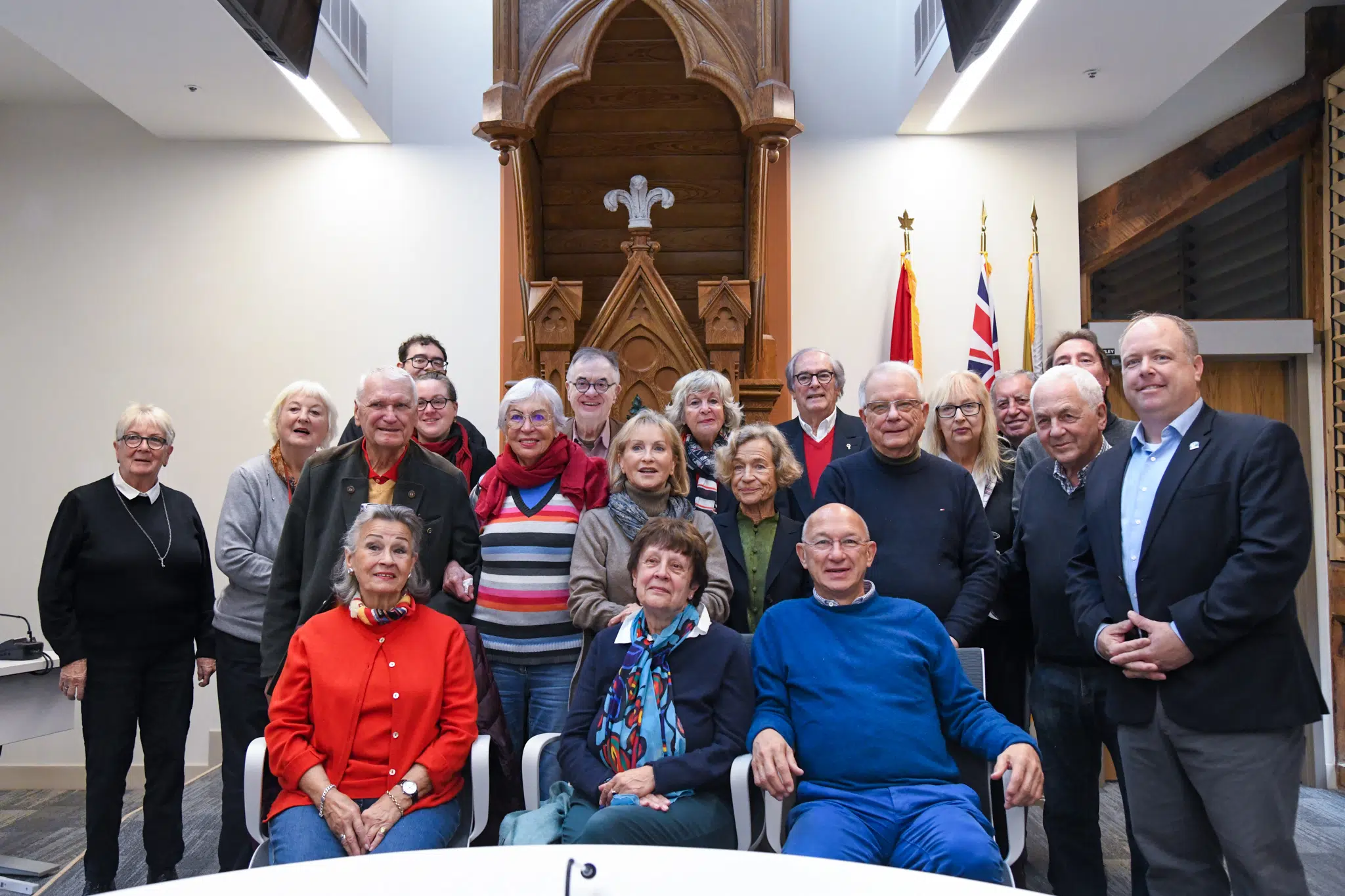 Visitors from Lahr, Germany tour City Hall