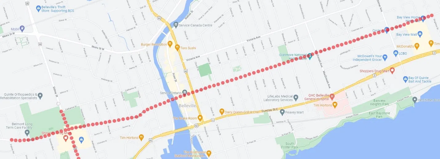 Road closures for Belleville Santa Claus Parade