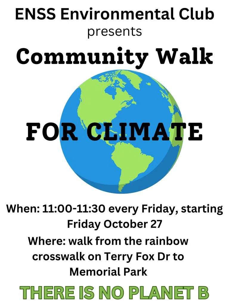 ENSS Environmental Club hosting weekly climate walks and more