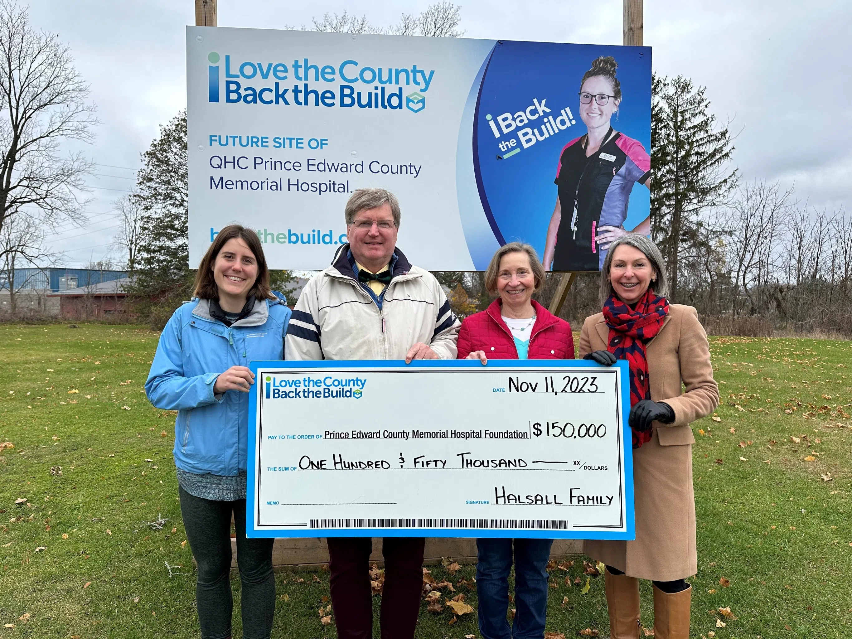 Halsall family of Waupoos donates $150,000 to Back the Build campaign