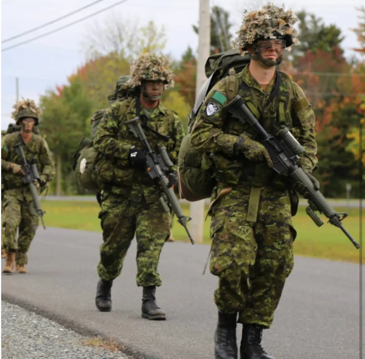 Canadian Army training in Belleville this weekend