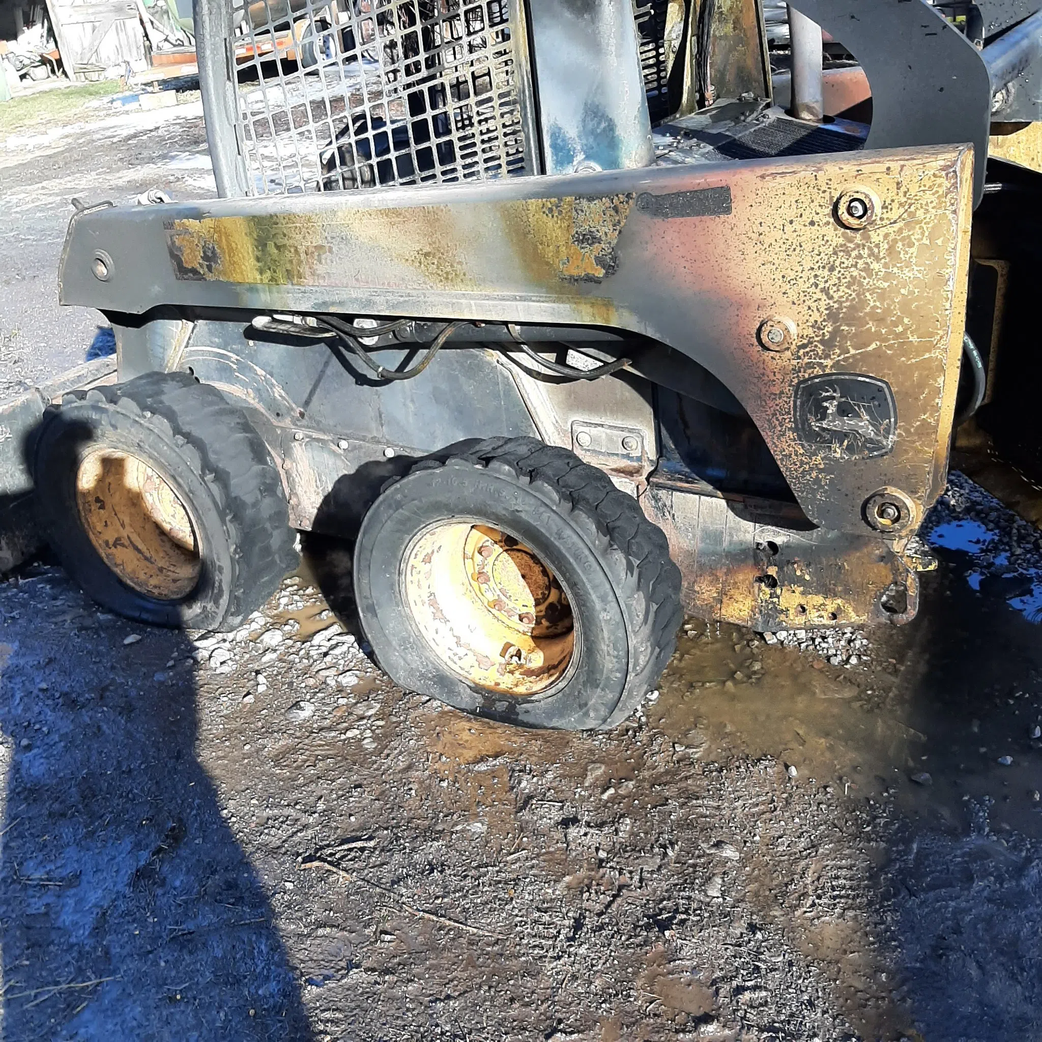 Bobcat burns on Belleville farm