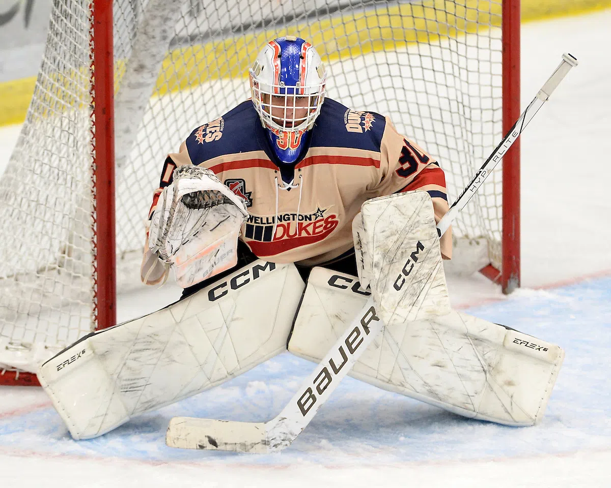 Dukes' Lisson named Goaltender of the Month